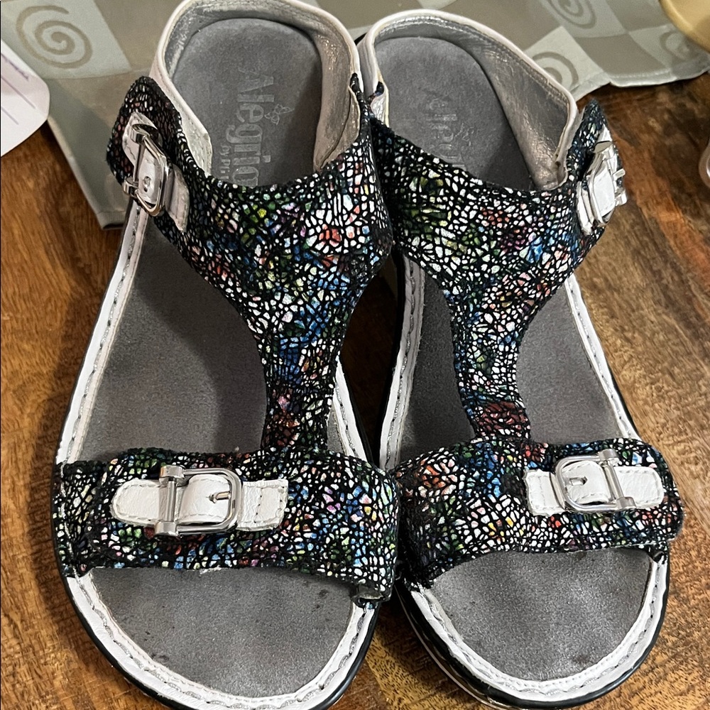 Alegria Women's Mosaic Buckle Sandals